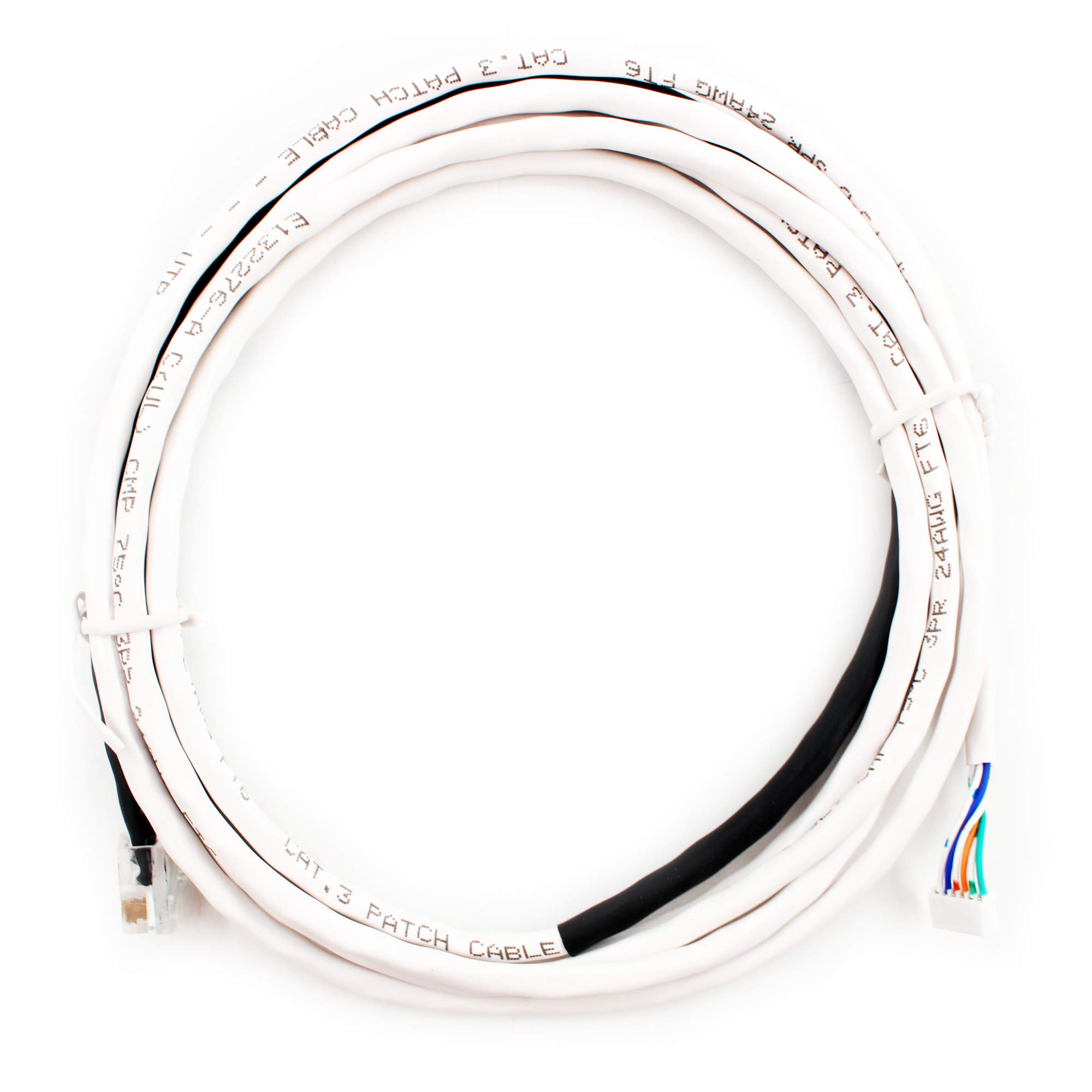 Enlightened Lighting12-00426-01 CAT3 Occupancy Sensor Cable, RJ12 to 6-Pin, Black/White, 7-Feet