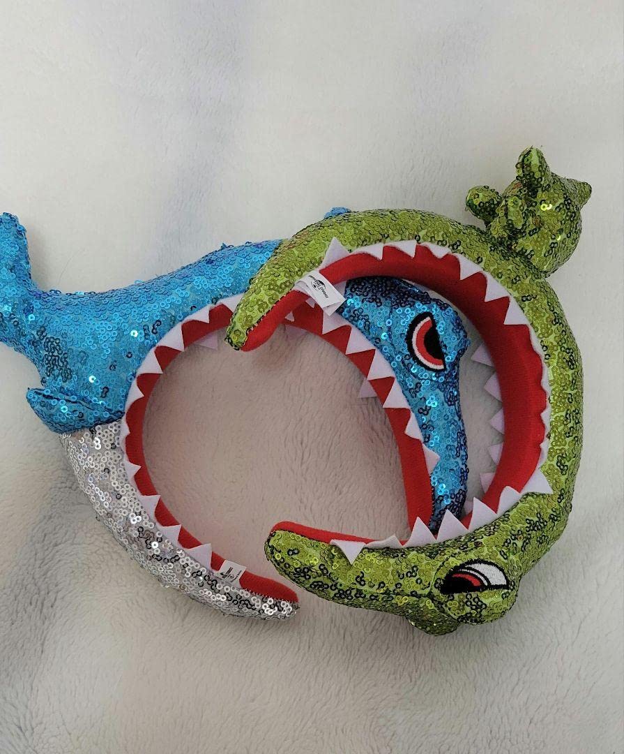 Amazon.co.jp: USJ ジョーズ 恐竜 キラキラ カチューシャ : ファッション