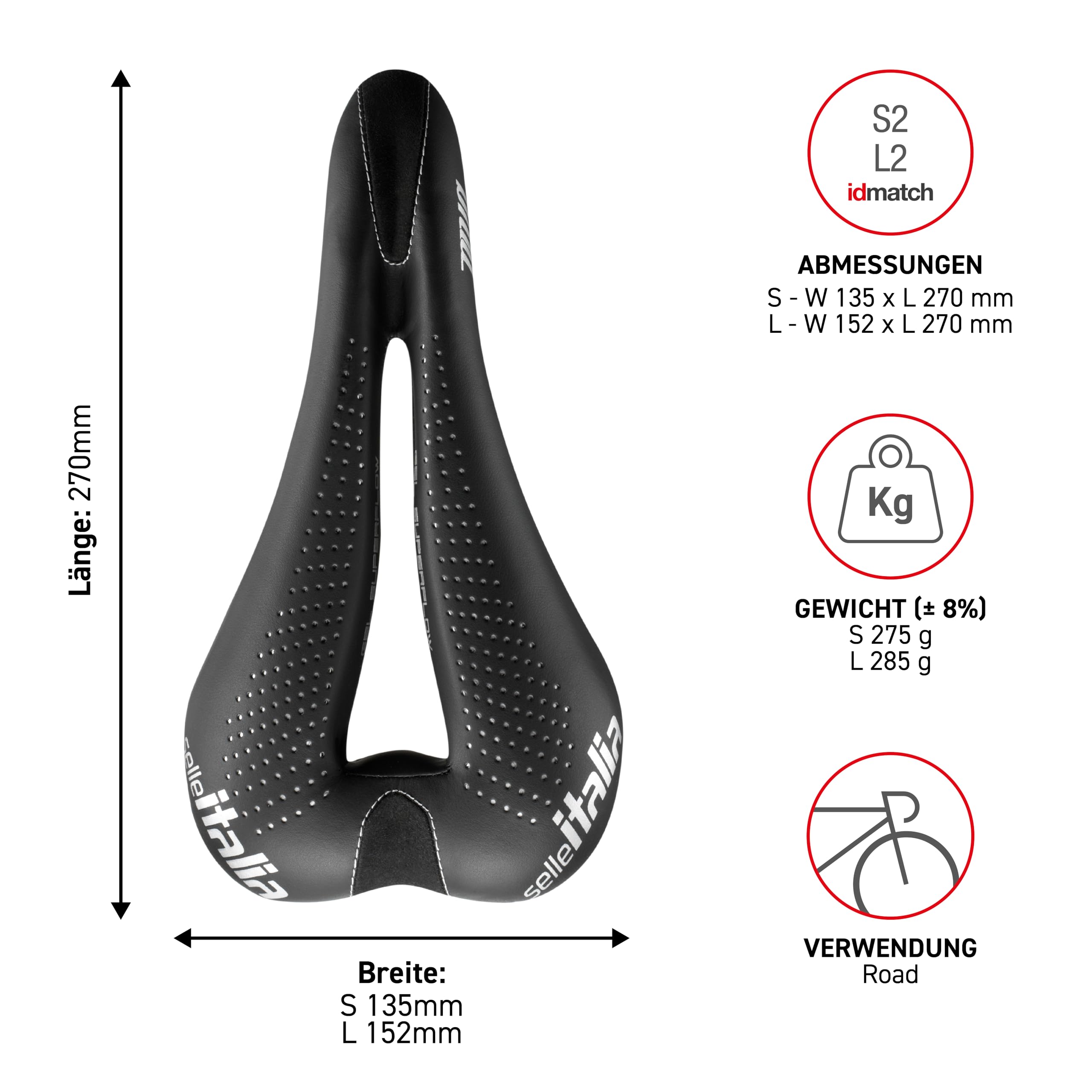 Selle Italia Diva Gel Superflow – Damen Fahrradsattel, Rennrad, komfortabel mit Gel, ergonomisch, Superflow Aussparung, TI 316 Rahmen