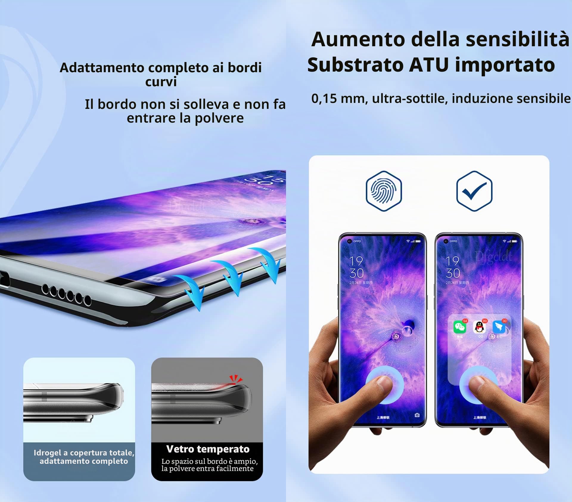 2 Pellicole Idrogel TPU Trasparenti Per Xiaomi Mi 11 5G / Mi 11 Pro / Mi 11 Ultra – Ad Alta Sensibilità, Autoriparanti, Copertura Completa Per Schermi Curvi, Non Vetro Temperato