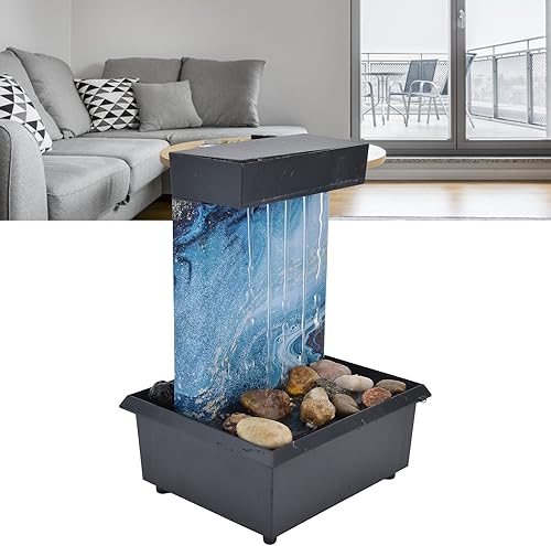 Miniatura 6 de Fuente de mesa LED, fuente de agua de mármol USB de 3 V, fuente de mesa LED con piedras para decoración de mesa de oficina en casa