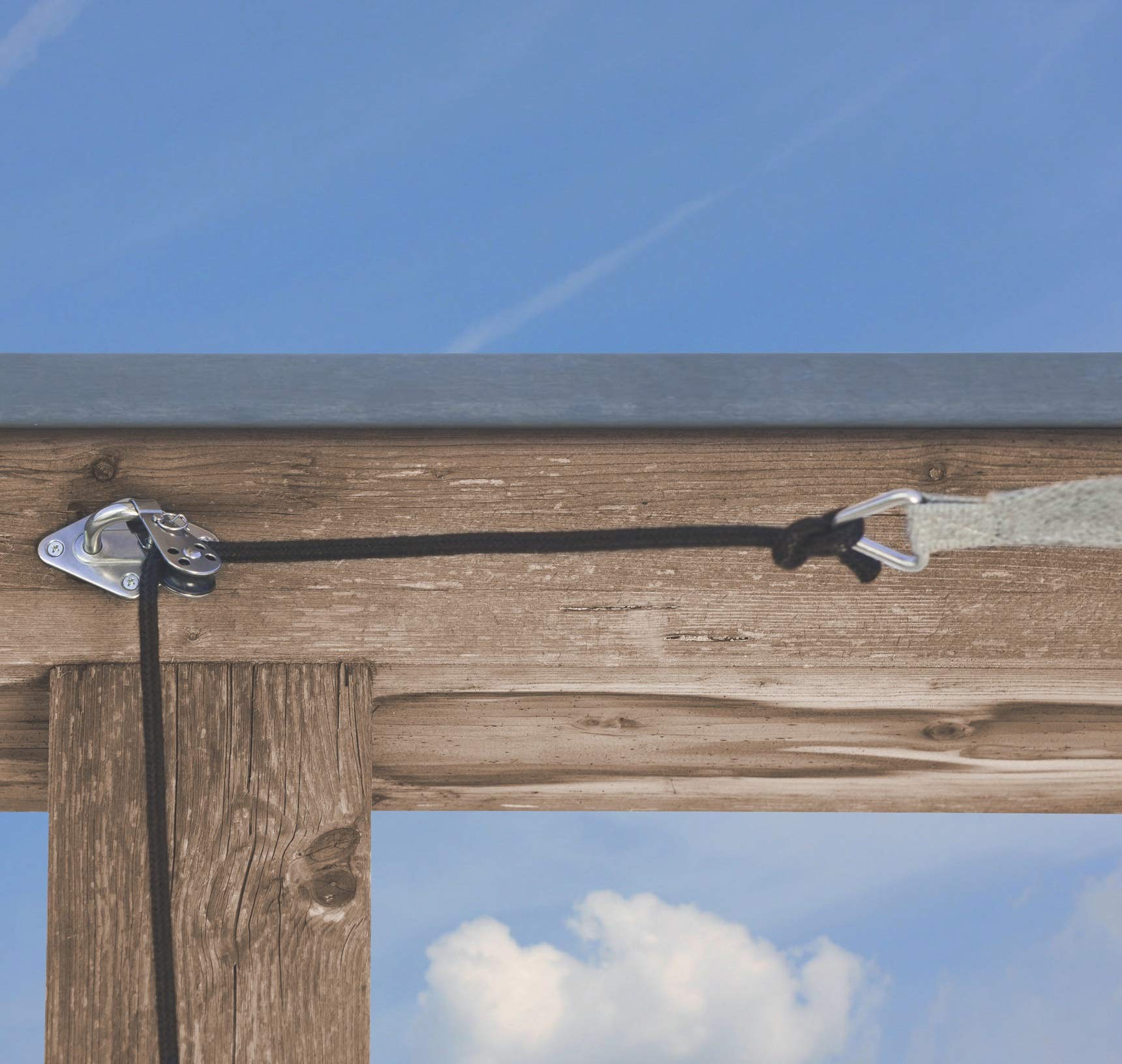 Windhager Set Tiro Fune Per Vele Sole - Acciaio Inox, Per Tende Adria, Facile Bloccaggio - Foto 12