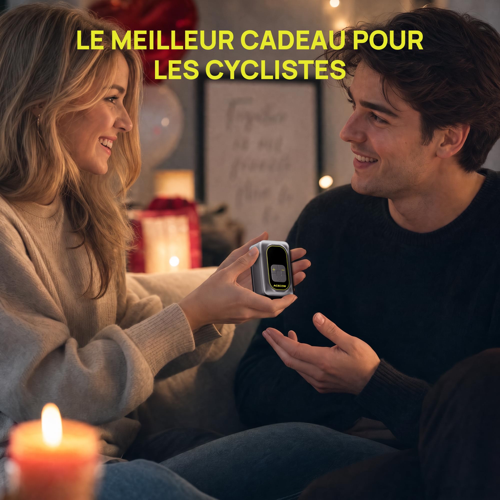 Mini Pompe à Vélo Électrique,120 PSI Gonfleur Électrique Portable avec Manomètre & Arrêt Automatique,Rechargeable avec Flexible,Valve Presta & Schrader pour Vélo de Route,VTT,Gravel,E-Bike