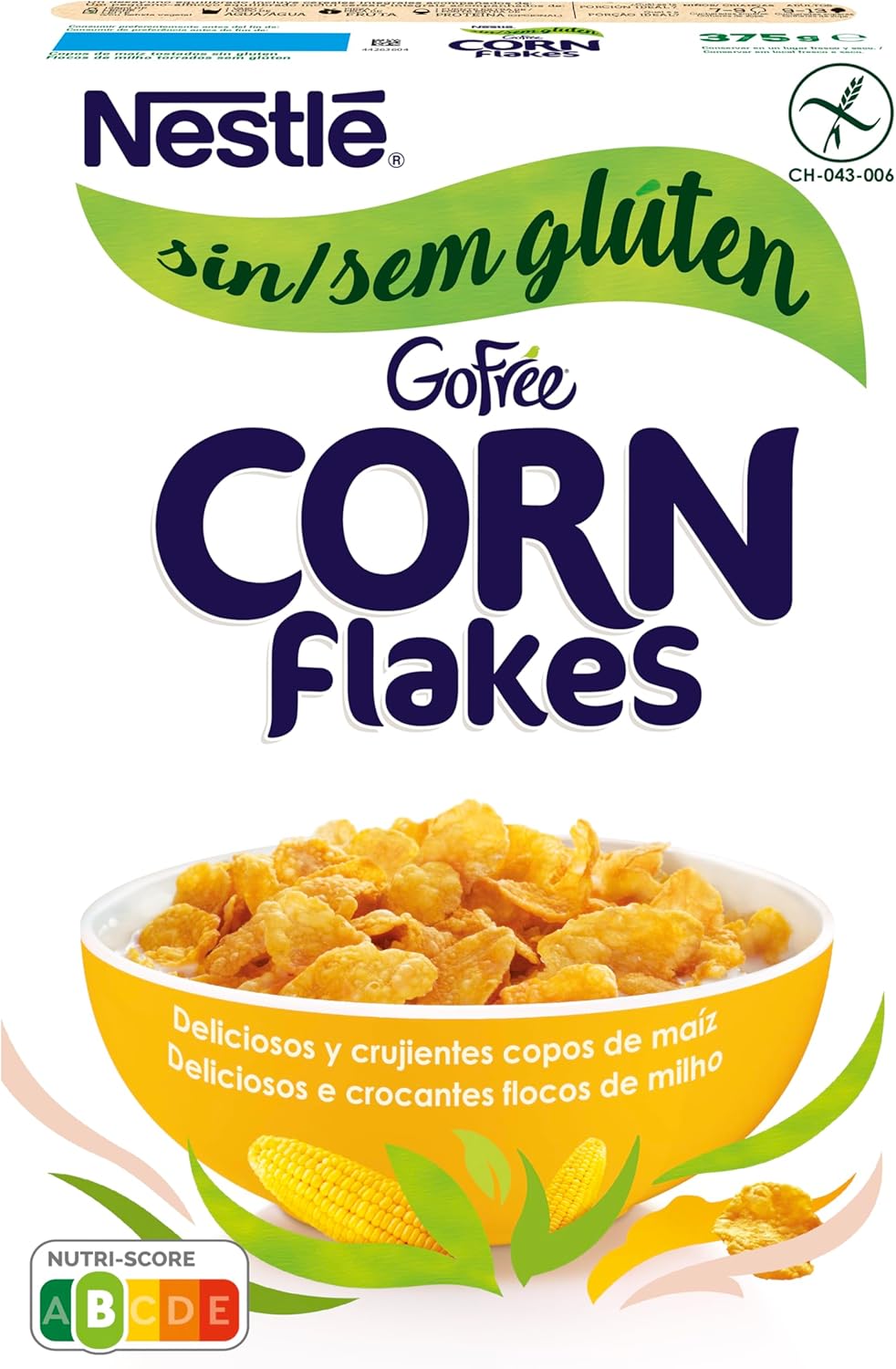 Nestle Go Free Corn Flakes sans gluten · Nestle