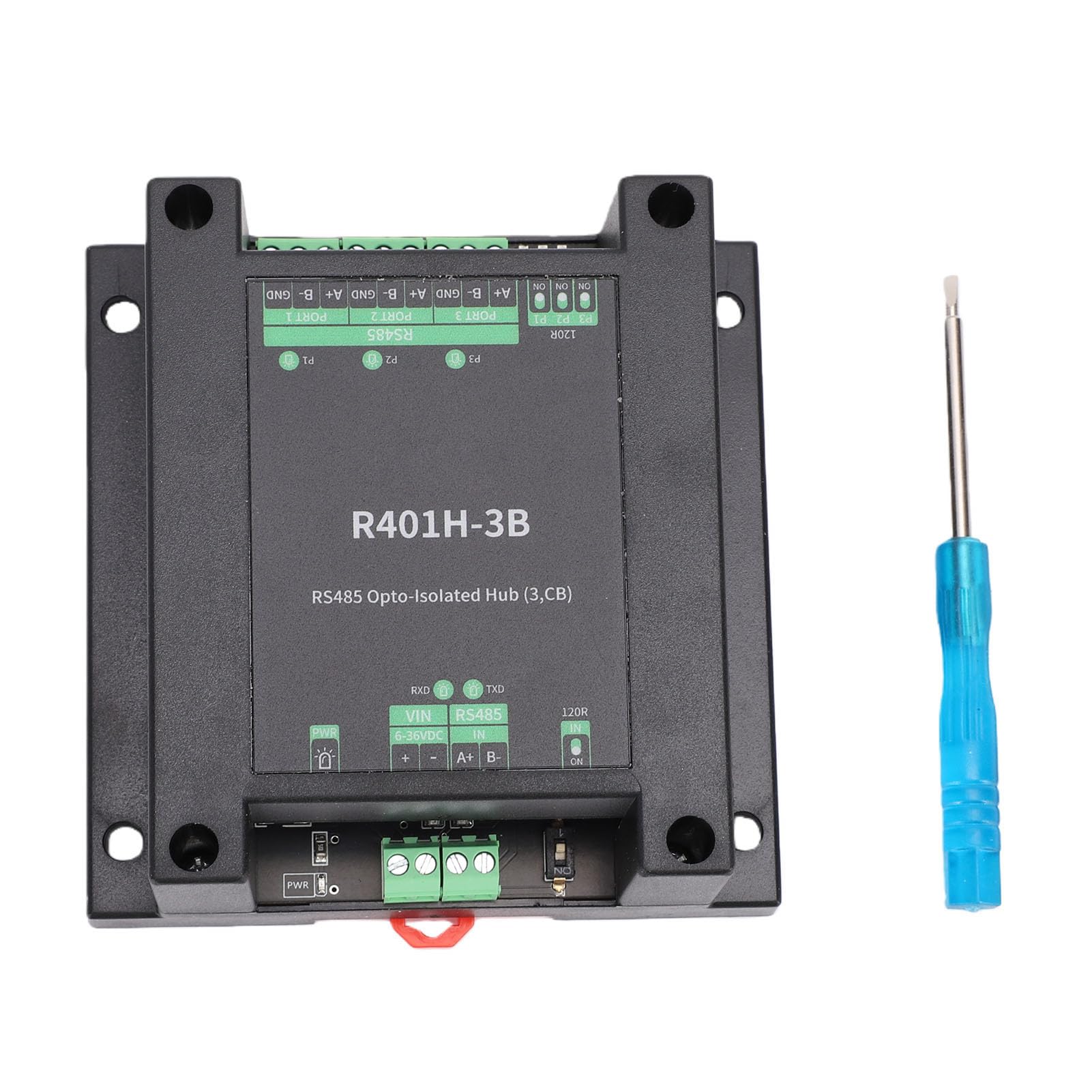 485 Opto Isolated Hub with Power Isolation Features | Connessioni stabili, Terminazione configurabile, Supporta 32 nodi, Trasmissione half duplex