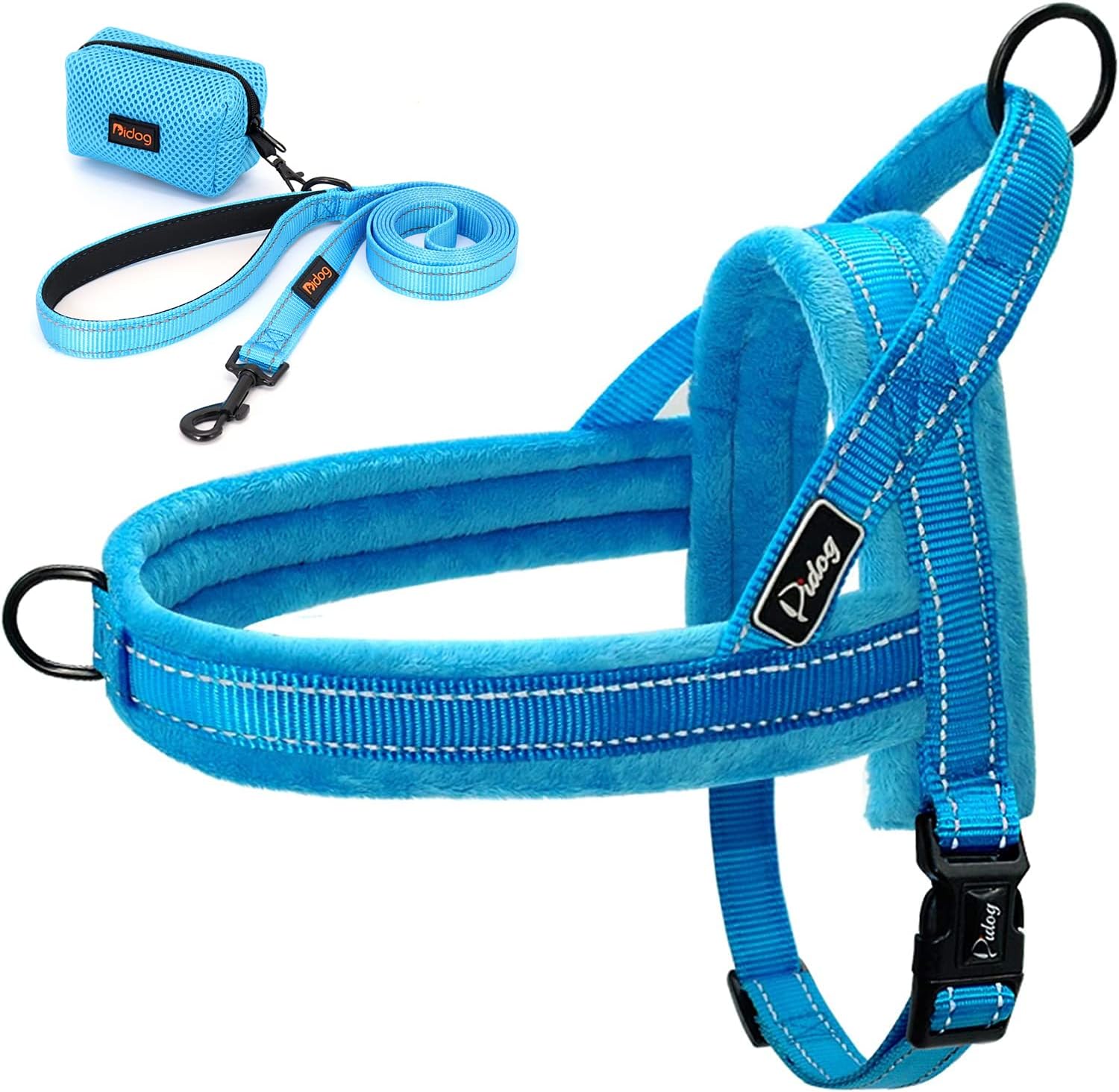 Didog Soft Flannel Padded Dog Vest Harness (Chest 1518