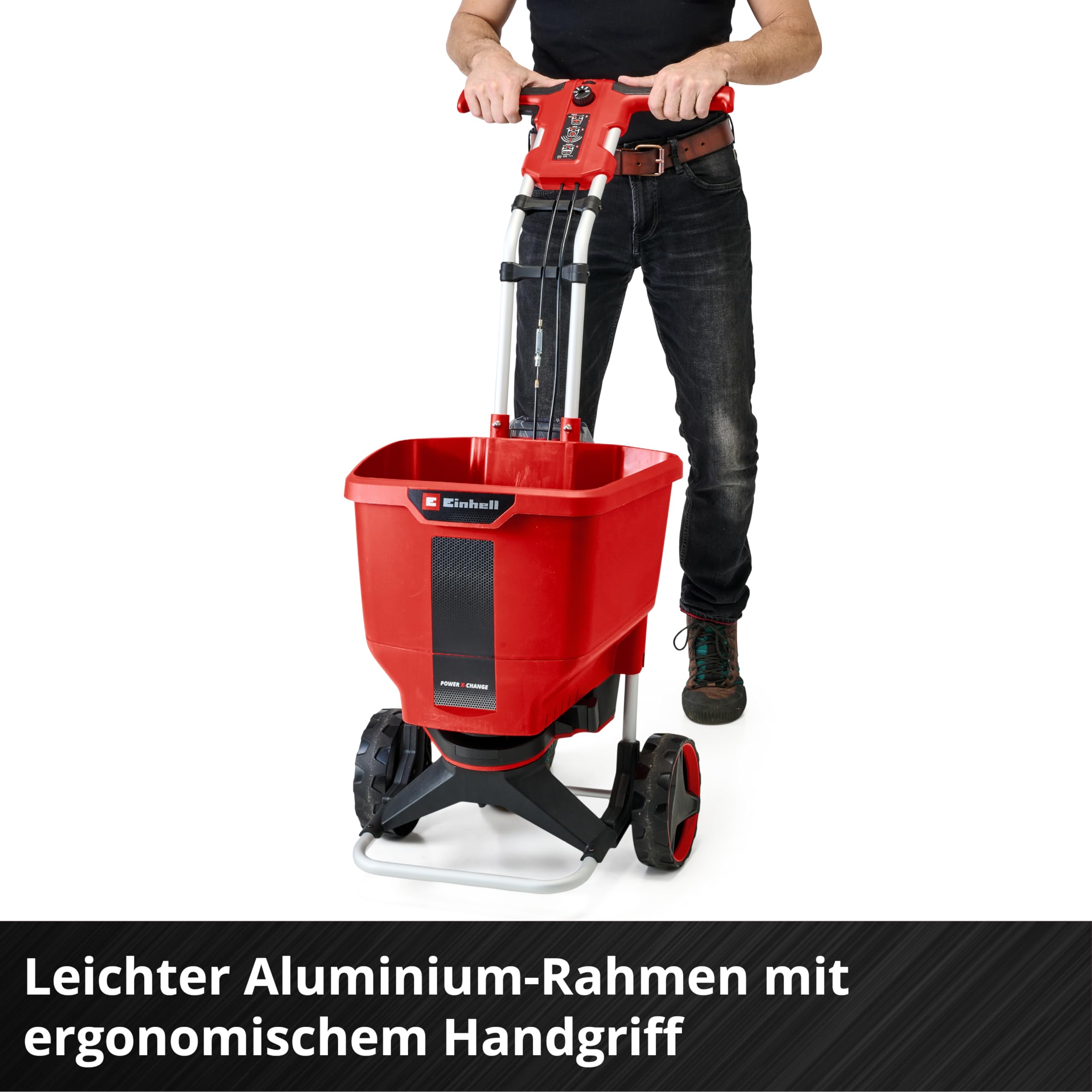 Einhell Akku-Streuwagen GE-SR 18/22 Li-Solo Power X-Change (18 V, 22 L, max. 6 m Streubreite, 6-stufige Streugeschwindigkeit, 6-stufige Streumengenregulierung, ohne Akku)