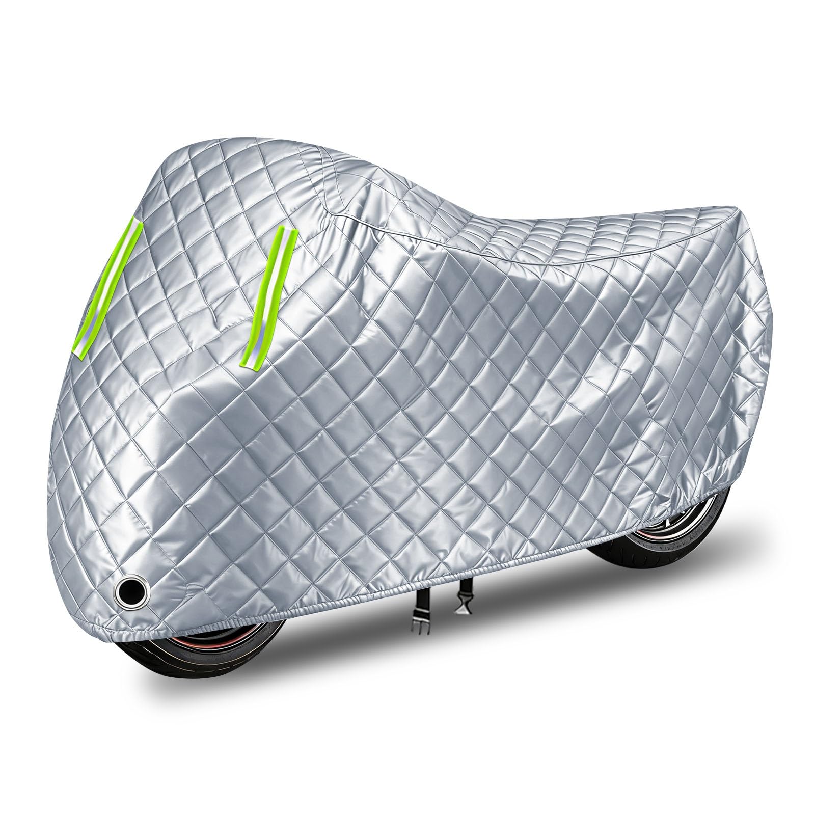Telo Coprimoto da Esterno per Fantic Caballero 125 Scrambler/Deluxe 2024-,Telo Moto Impermeabile, vento,Protezione UV contro neve e grandine Copertura Antifurto,per Moto e Scooter