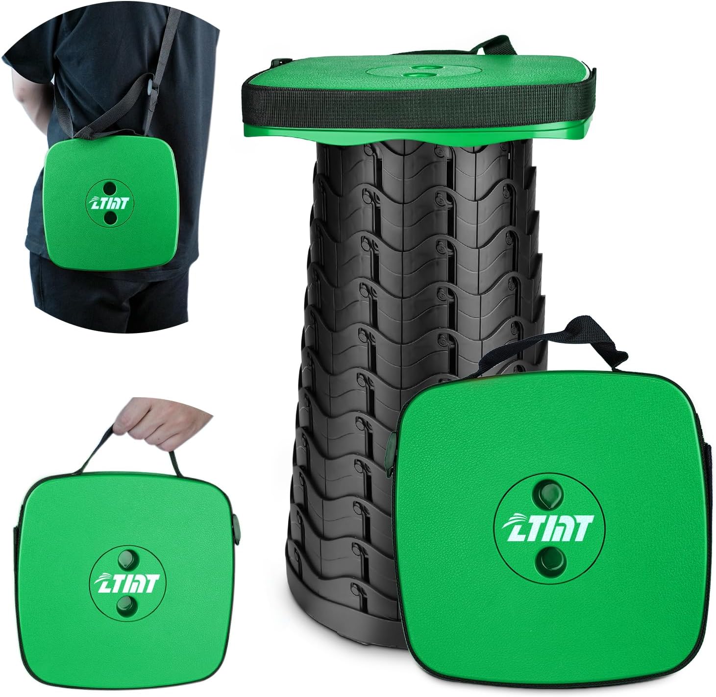Tabouret De Pêche Pliant Tabouret Pliable Wezalget - Chaise Camping Légère Portative Avec Sac - 200kg Charge Max Chaise Camping Portable