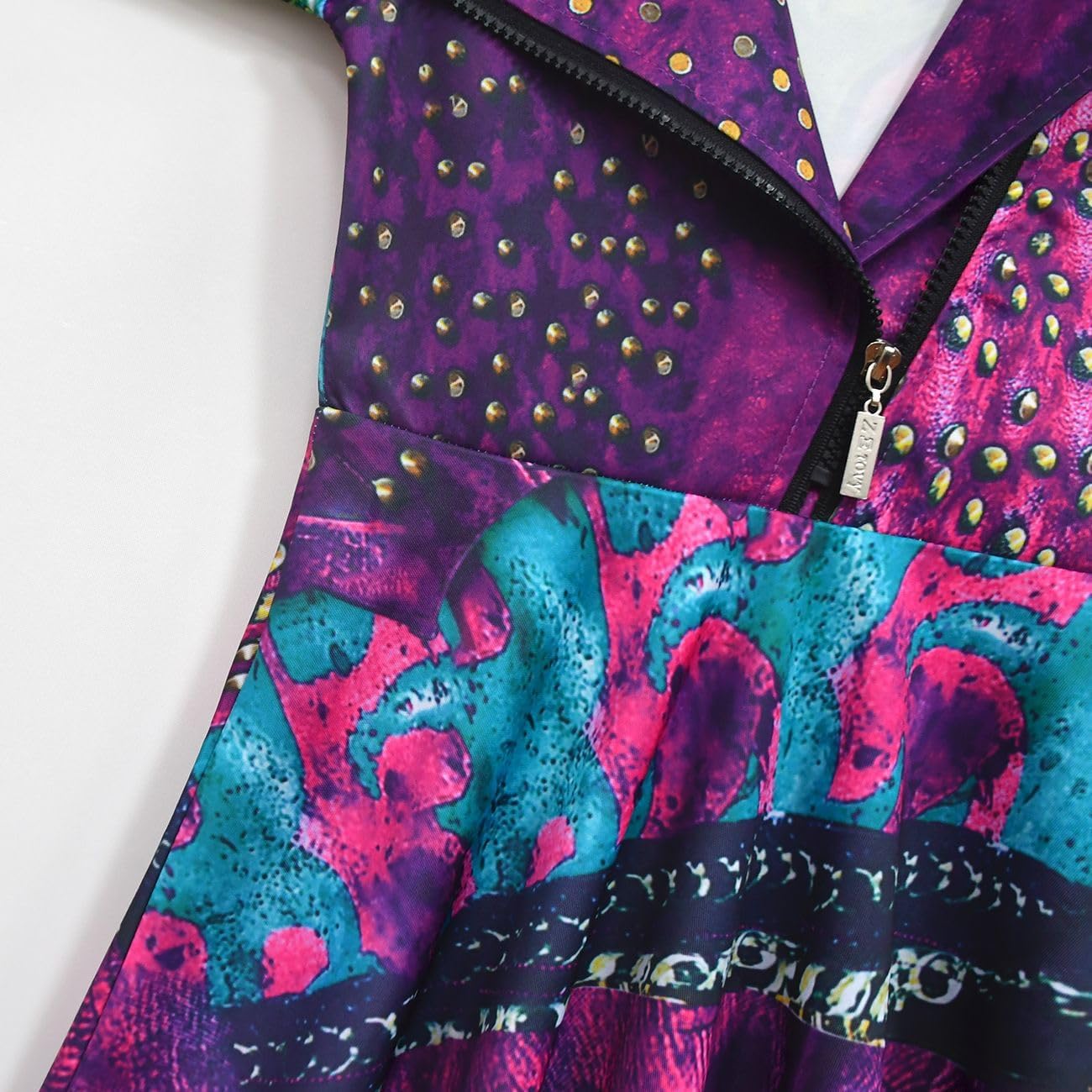 Girls Evie Costume Birthday Party Dress Halloween Cosplay Outfits - Image 3