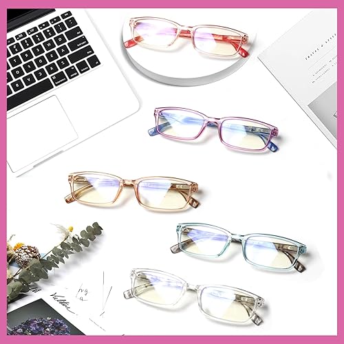 Miniatura 6 de JOSCHOO Gafas de lectura, 5 pares de lentes de calidad con bisagra de resorte para lectura para hombres y mujeres