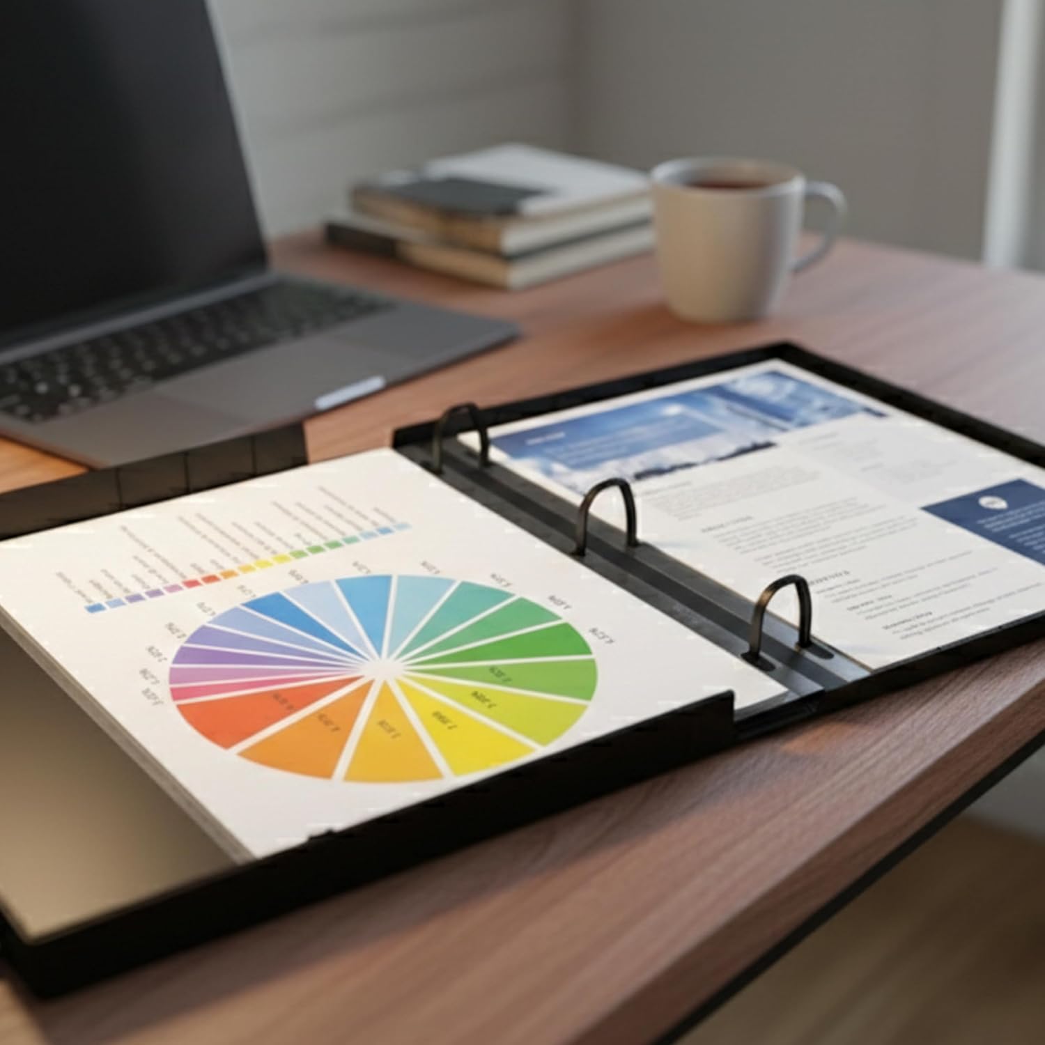 UniKeep 3 Ring View Binder - Binder Case is Fully Enclosed - Available in White, Clear, or Black and in Different Spine Sizes (Box of 15, Black, 1.5 Inch)