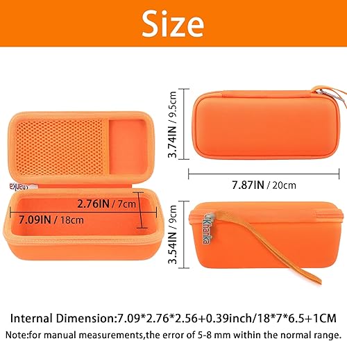 Miniatura 4 de Khanka Funda de viaje rígida de repuesto para Sonos Roam 2  Sonos Roam Altavoz Bluetooth inteligente portátil (naranja)