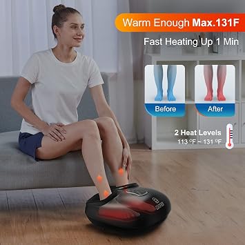 COMFIER Foot Massager with Heat & Scalp Massager