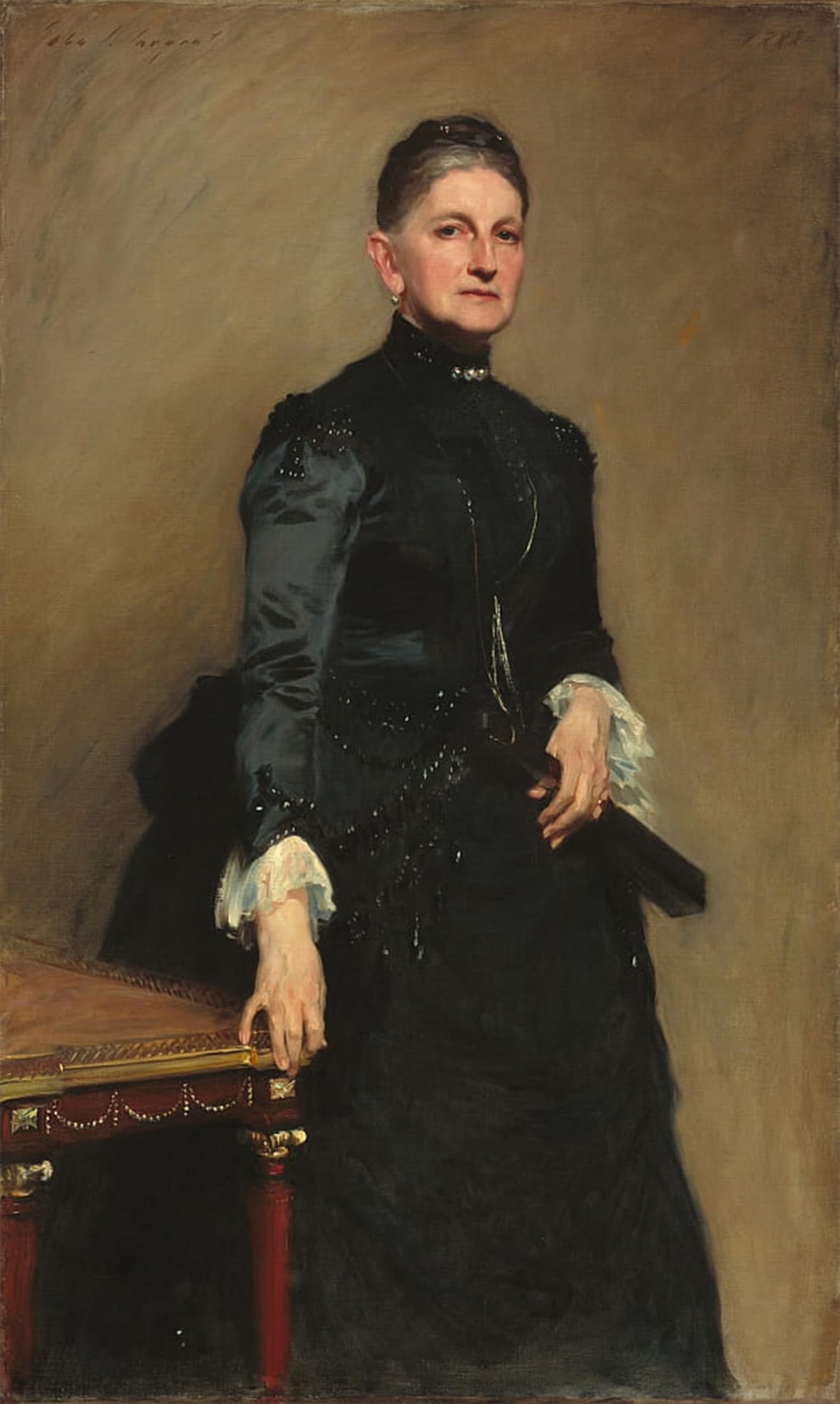 ARTXLXXBN Famous Print Painting Colorful Art Print Eleanora O'donnell Iselin Mrs Adrian Iselin by John Singer Sargent Canvas Art Decorations for Home Decor 60x90cm