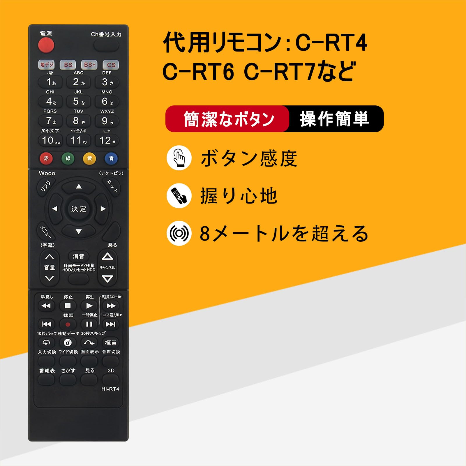 Amazon | テレビリモコン C-RT1 C-RT2 C-RT3 C-RT4 C-RT6 C-RT7 C-RS1