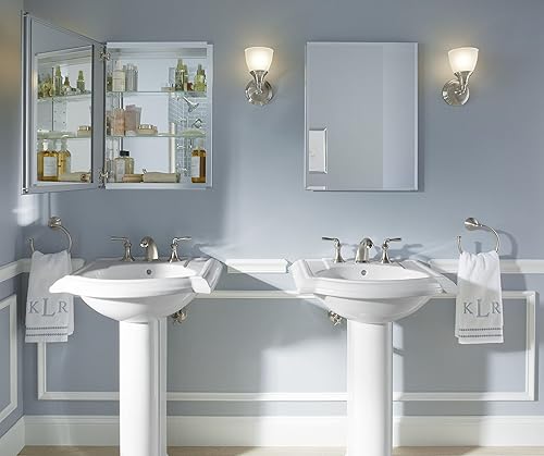 Miniatura 4 de Juego de grifería Devonshire de Kohler, para baño, con dos grifos, 394-4-BN