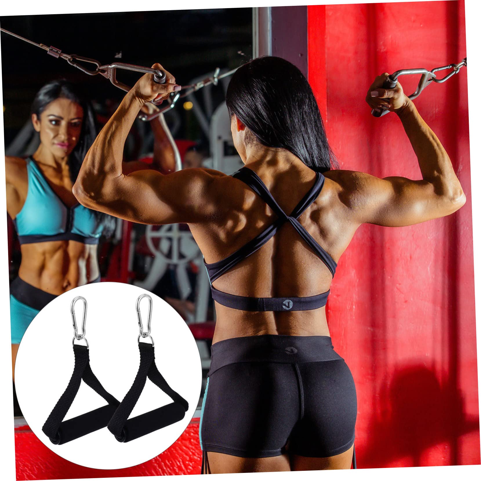 Poignées De Fitness NOLITOY Pour Anneaux Ou Tractions - Antidérapantes En Tissu Oxford, Lot De 2