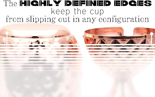 Miniatura 6 de Vastigo Vaso de acero inoxidable chapado en cobre de piña de 14 onzas para bar de cóctel de pie  Utensilios de cocina  Taza de fiesta para beber