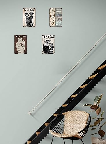 Miniatura 5 de Cartel de metal con texto en inglés "To My Dad So Much of Me is Made from What I Learned from You", póster para el Día del Padre, regalo de