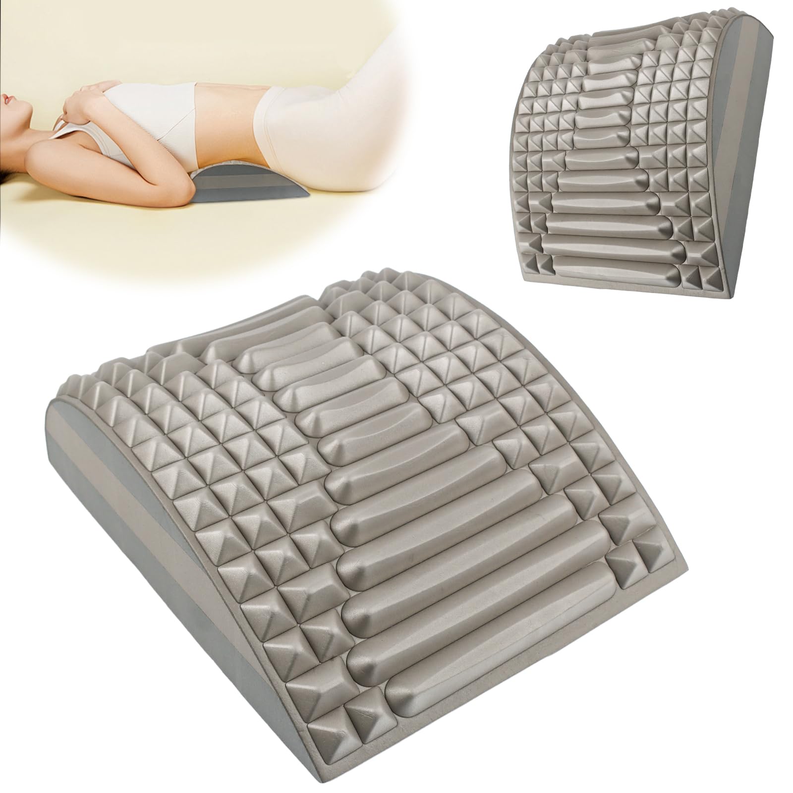 JWTRSVTY Cojín lumbar para cintura y cuello, cojín lumbar ortopédico, cojín lumbar ortopédico, para el cuello y la espalda, nueva vida, cuello ajustable, cojín lumbar para coche, sofá, asientos de