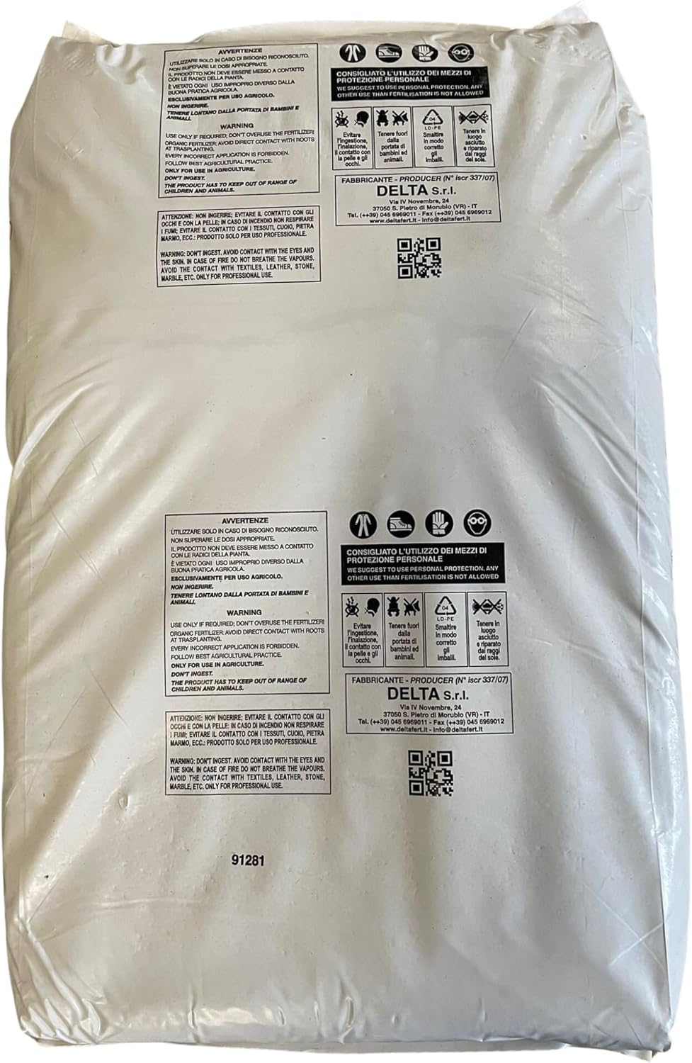 La zappa Solfato di ferro concime rinverdente per prato fertilizzante antimuschio 25 kg