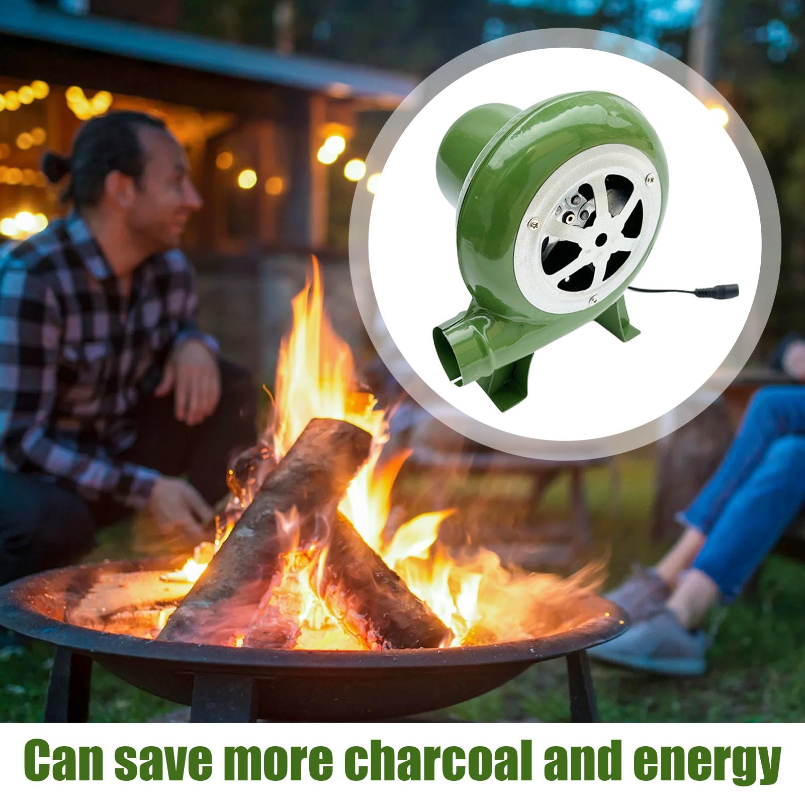 BBQ -Kamingebläse - Elektrischgebläse Für BBQ | Elektrischer Schmied Forge Blower | Zentrifugalluftpumpe - BBQ Ersatz Kaminlüftergebläse duals -Purple -Wechselstrom- Und DC -Elektrogebläse Zum Camping