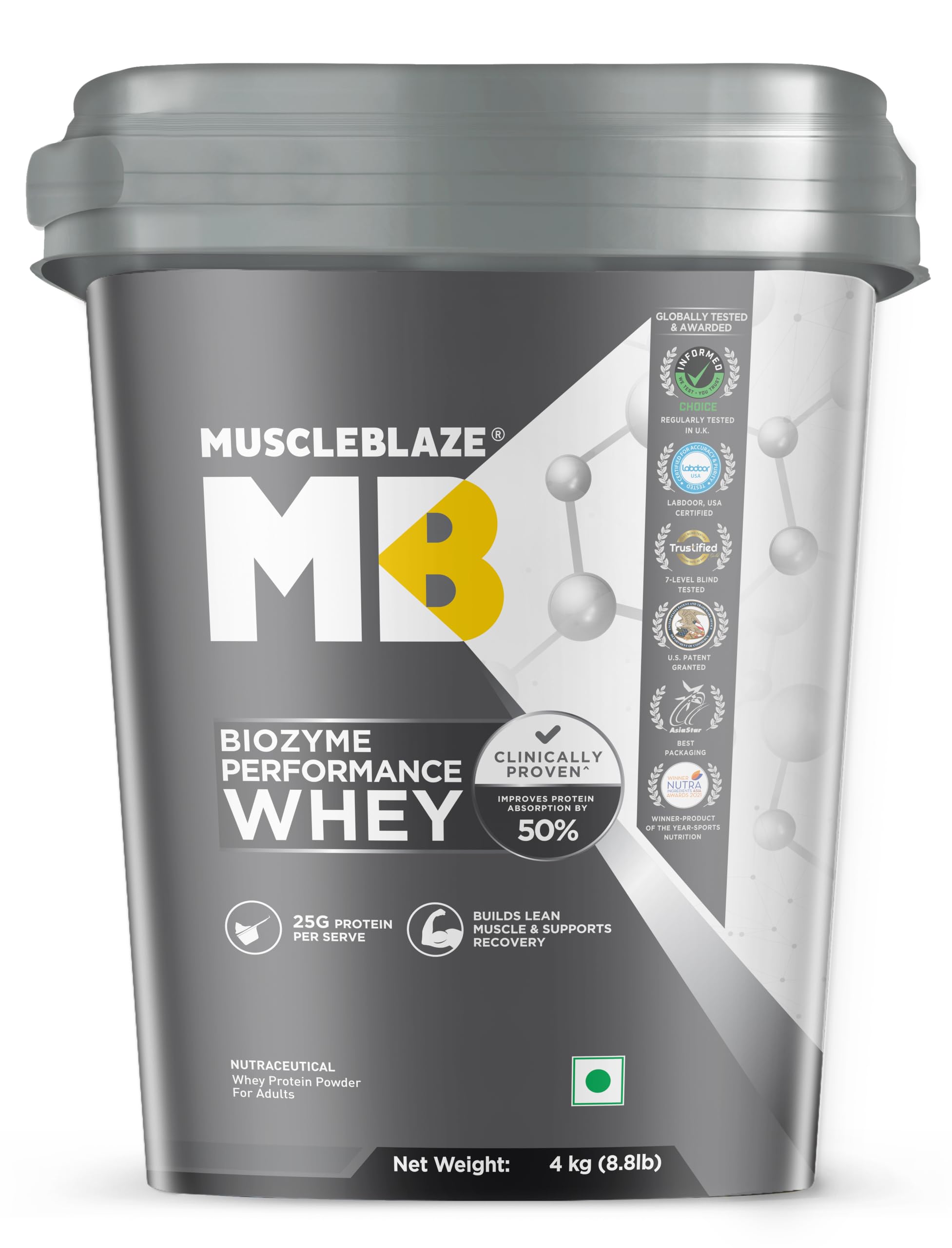 MuscleBlaze Biozyme Performance Whey Protein, 1kg Refill Pack — Amazon image 19
