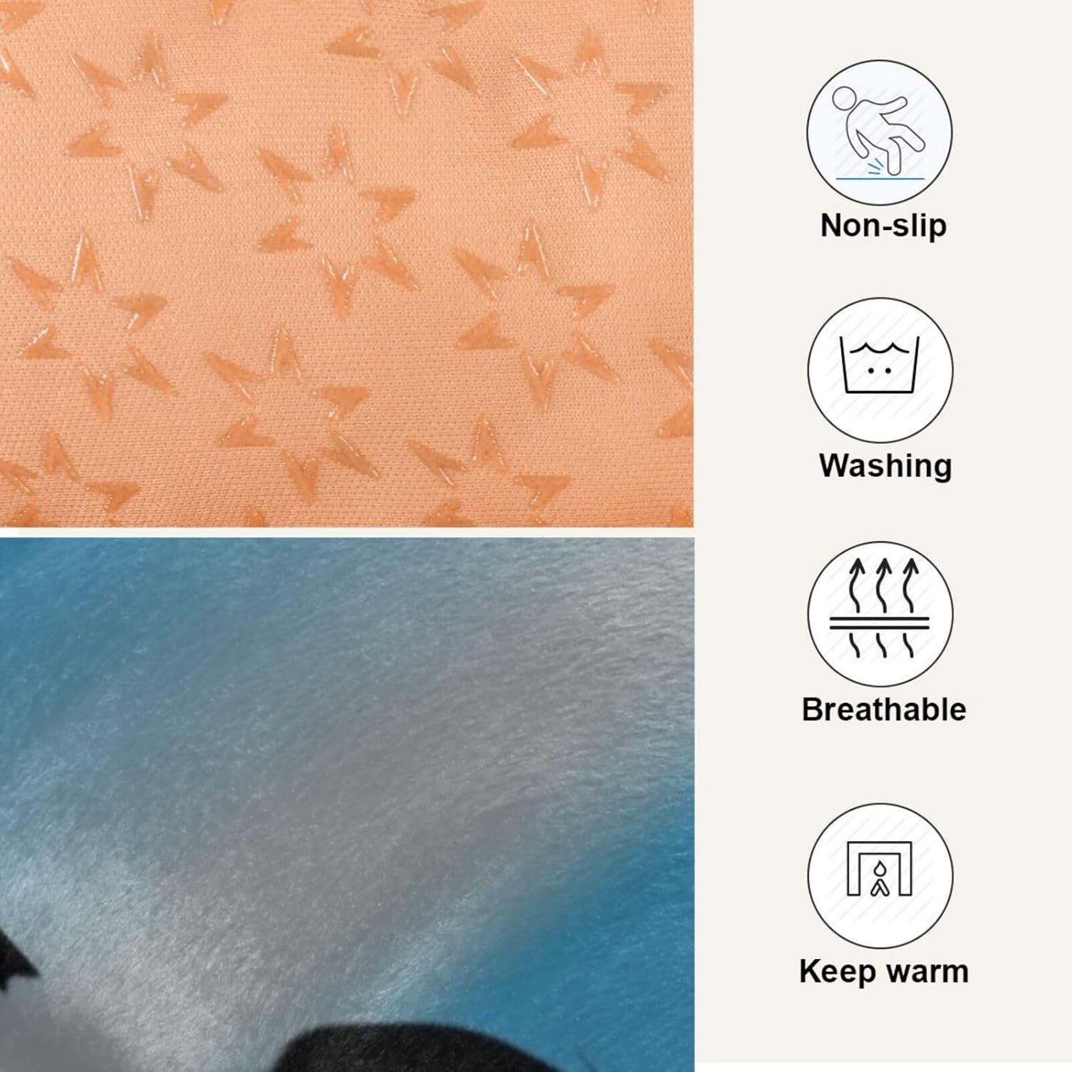 review Halloween-Party-Print Warm Dog Bed Mat, Dog Crate Pad for Medium Dogs, Machine Washable Portable and Soft Pet Bed Mat, Anti-Slip 36 x 24 inch