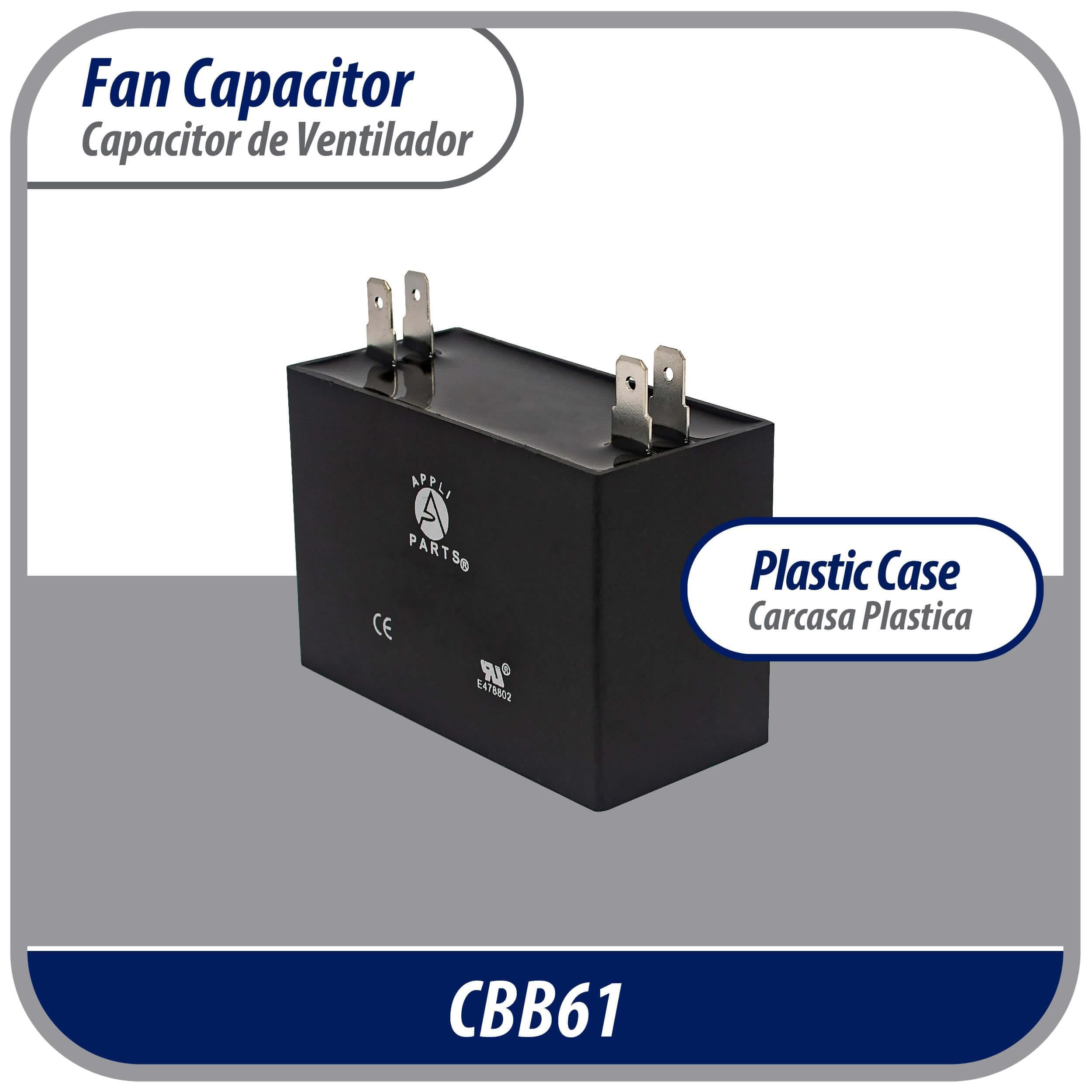 Appli Parts CAP-18-250 Fan Capacitor 18 mfd (microfarads) uf 250