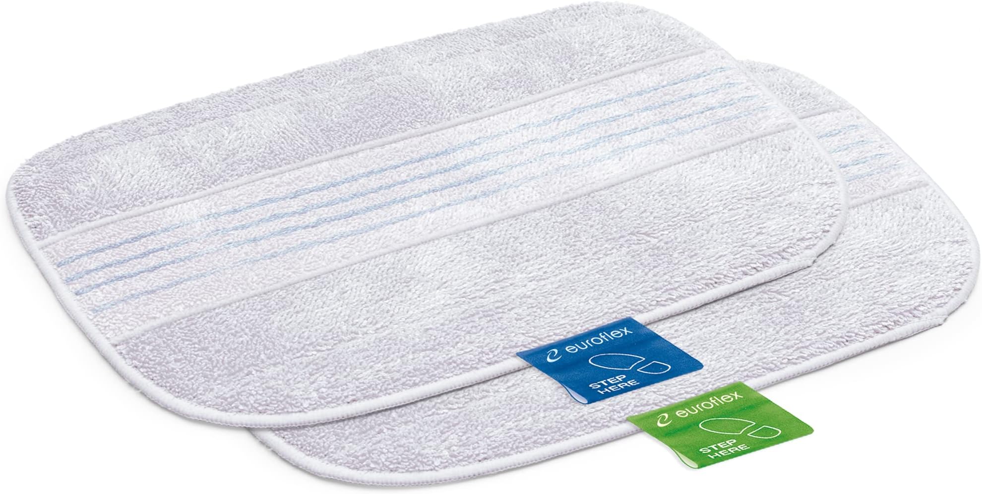 Euroflex Vapour 3 Ply Microfiber Floor Pads Replacement Refill for M2R and M4S Steam Mop High Quality Super Absorbent Machine Washable 2 Pieces