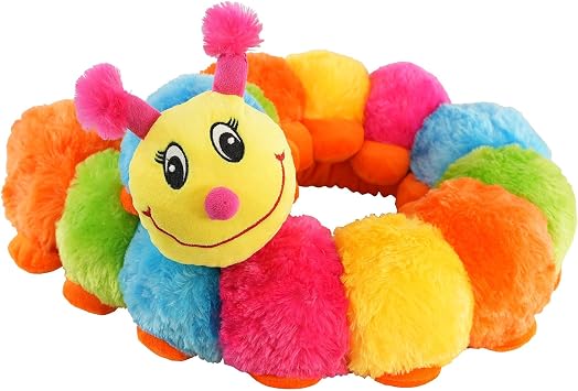 The Magic Toy Shop Plush Caterpillar Toy, 116cm   Large, Multicoloured, Soft & Snuggly Soft Toys   For Newborns, Babies, Toddlers, Kids   Great Gift for Easter, Christmas, Baby Showers