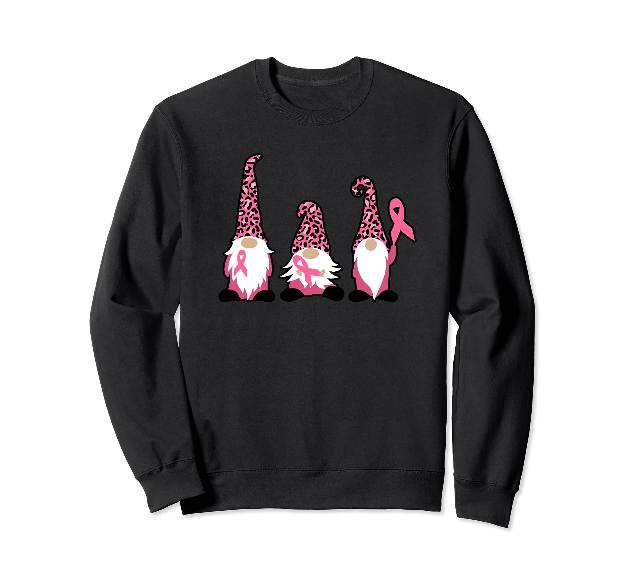 Gnomes Pink Ribbon Breast Cancer Awareness Month October Elf Sweatshirt
