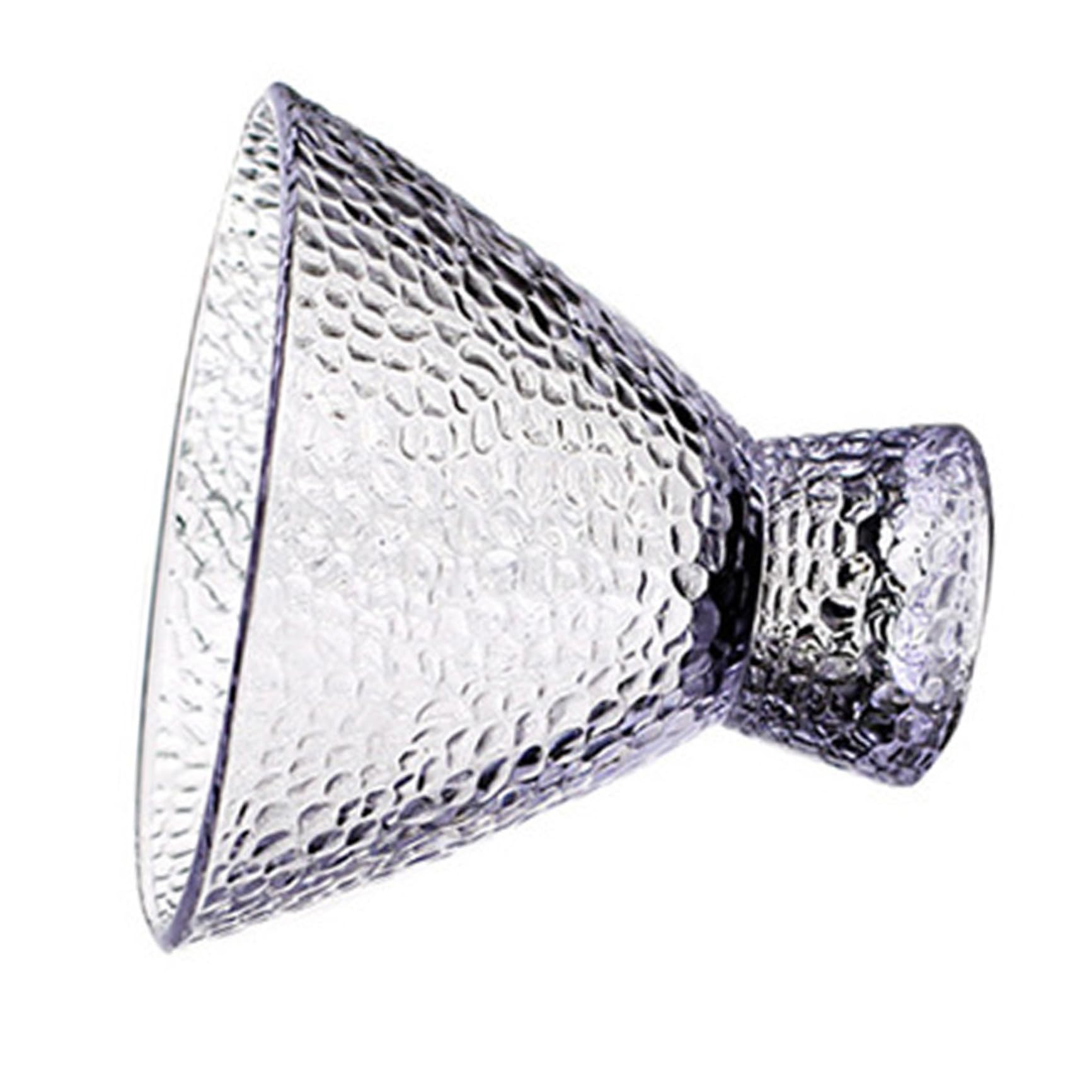 Copa de martini líneas delicadas de vidrio transparente 230ml con acabado martillado