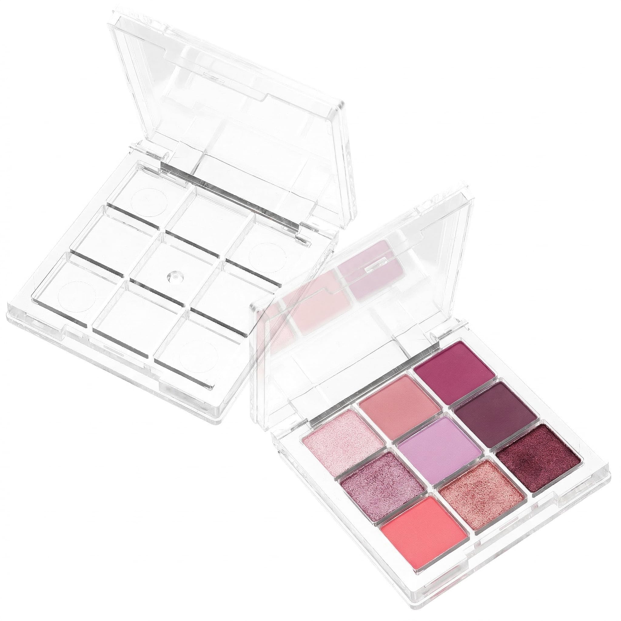 Ipetboom 2pcs Empty Lipstick Palette Clear Lipstick Case Mini Highlighters Cross Body Bag Portable Makeup Organizer Storage Cases Sample Eye Shadow Plastic Empty Bracket Travel, As Shown, 6.5x6.5cm-image-42