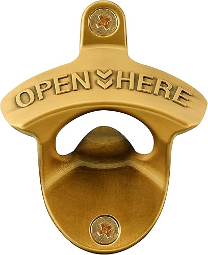 Miniatura 31 de 12 piezas de abrebotellas de bronce vintage montado en la pared, a granel, a prueba de óxido, abrebotellas de cerveza montado en poste para Bronce