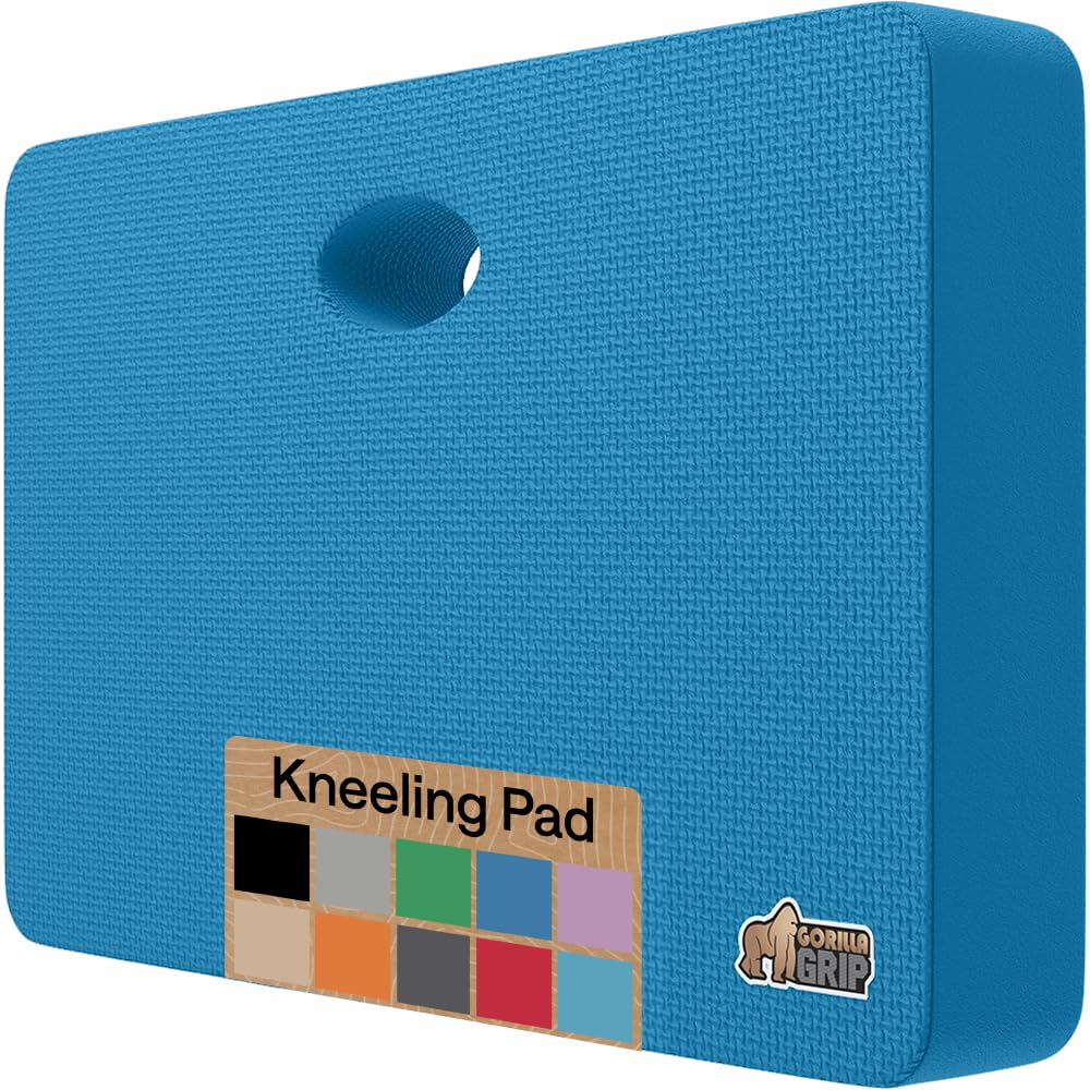 GORILLA GRIP® Extra Thick Foam Kneeling Pad for Gardening 17.5x11 True Blue