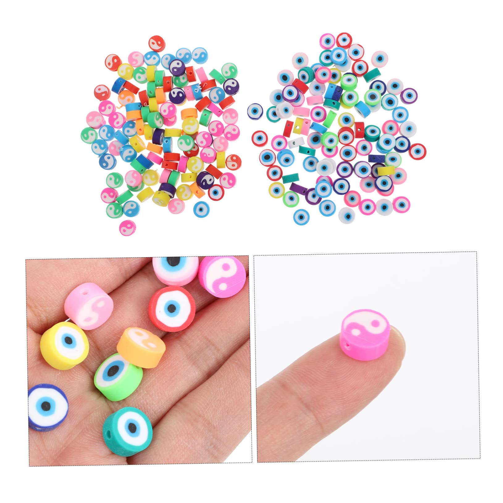 Gadpiparty 4 Set Perline Diy Argilla Polimerica Perline Miste Per Creazione Braccialetti E Collane Accessori Fai Da Gioielli E Decorazioni 200 Pezzi*4