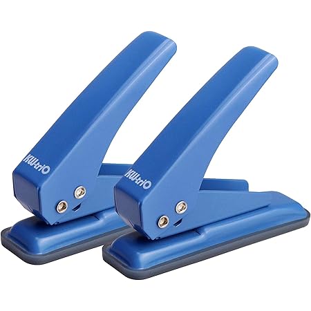 Amazon Com 1 Hole Punch Single Hole Puncher With Lock 1 4 Circle Hole 20 Sheet Capacity Handheld Paper Punch With Anti Skid Base For Craft Paper Diy Perfect For Office School Home Ivory