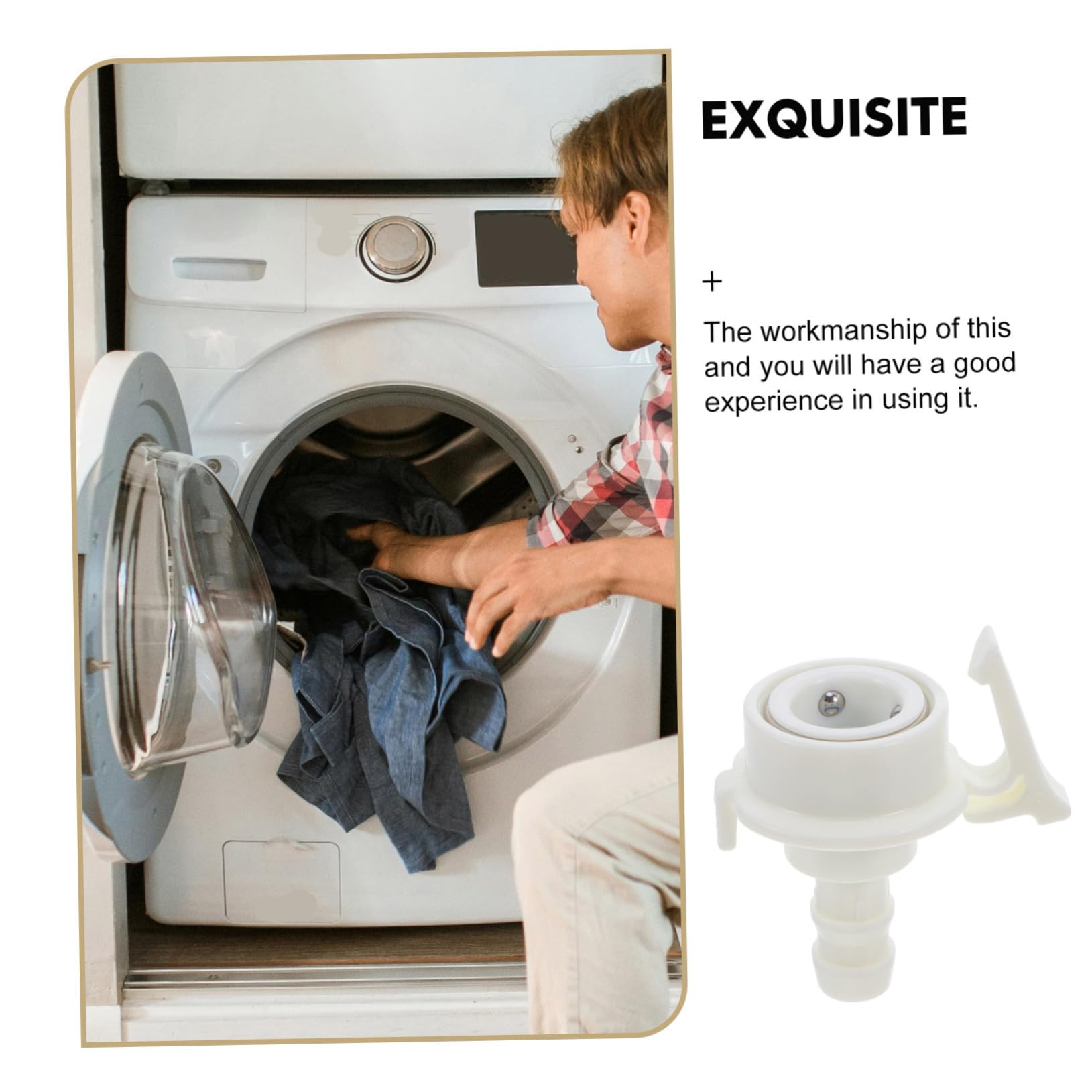 SHINEOFI Flexible Adaptateur De Tuyau Eau Pour Machine à Laver Connecteur Installation Facile Et Étanche Pour Lave-linge Et Lave-vaisselle