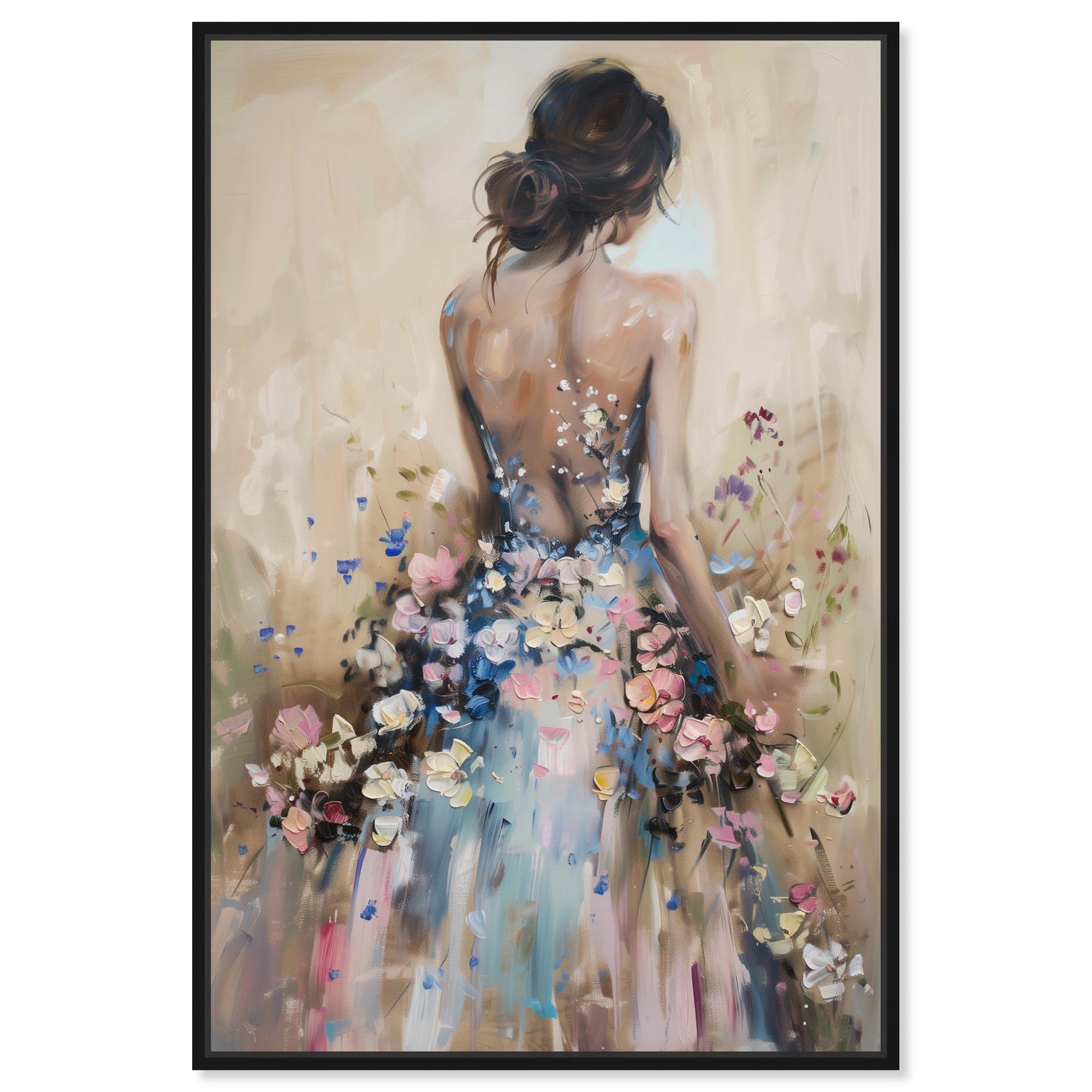 Amazon.com: Art Remedy Dress in Spring Bloom Canvas Inspiring Women Protraits, Black Frame, 36" x 54": Posters & Prints Amazon.com: Art Remedy Dress in Spring Bloom Canvas Inspiring Women Protraits, Black Frame, 36" x 54": Posters & Prints