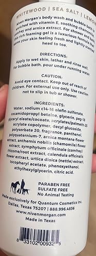 Vista 2 de Niven Morgan Gel de baño Whitewood & Sea Salt