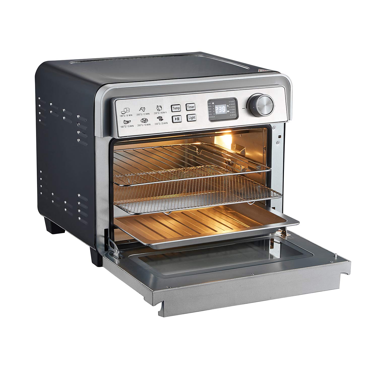 thinkkitchen digital convection toaster oven & air fryer 1800w