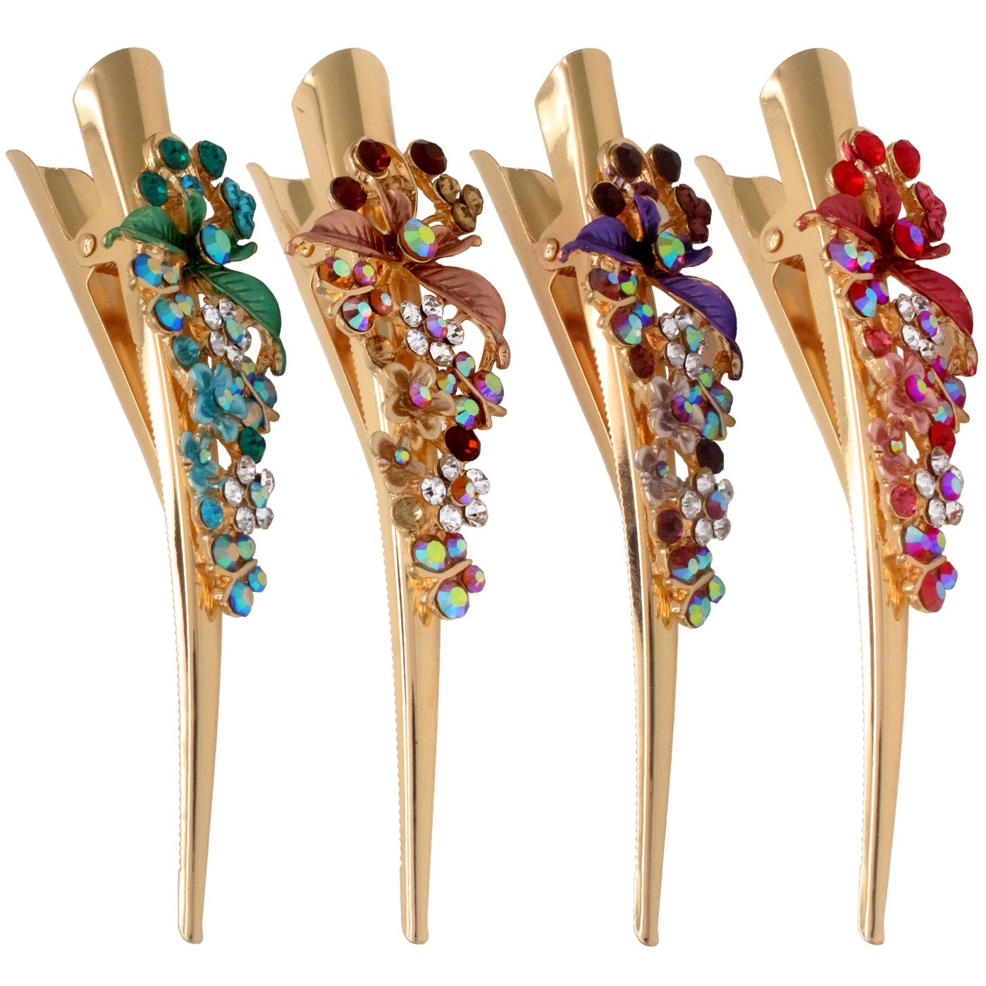 NOGIS 6 Pcs Flower Metal Hair Claw Clips Large Tulip Hair Claw Nonslip Hair Barrettes Strong Hold Hair Clamps Fashion Hair Accessories For Woman And - View #6