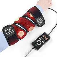 UTK Far Infrared Heating Pad with Jade for Elbow Arm Joint Pain Relief, Fast 60s Heat to 159°F, FSA Eligible, Versatile Wrap