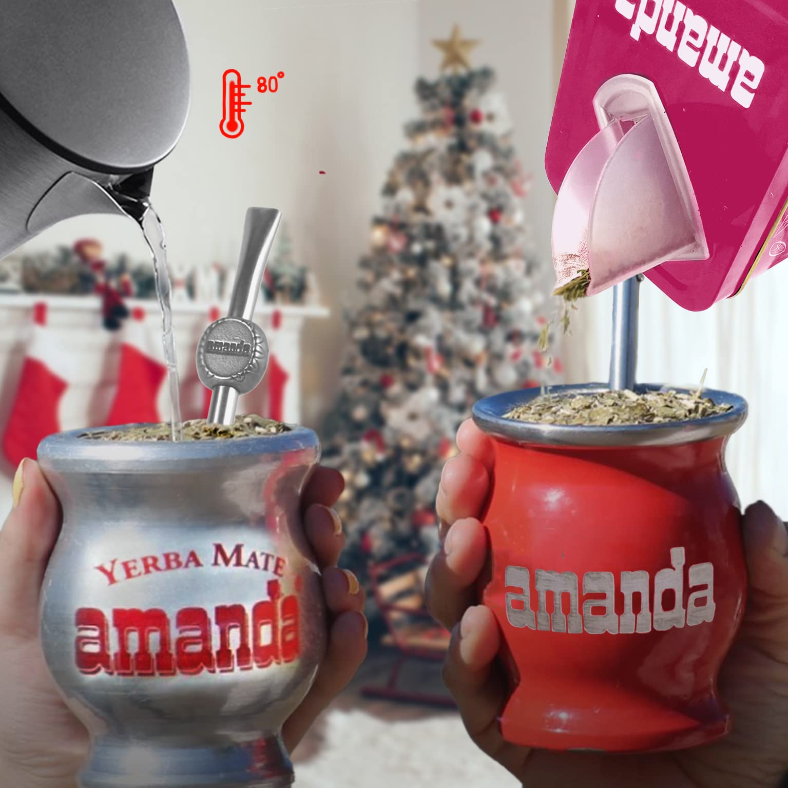 Amanda Yerba Mate Herbata Tradycyjny 3 kg + Próbka (40g) |Bogaty w Witaminy i Przeciwutleniacze | Przyspieszony Metabolizm | Argentyna