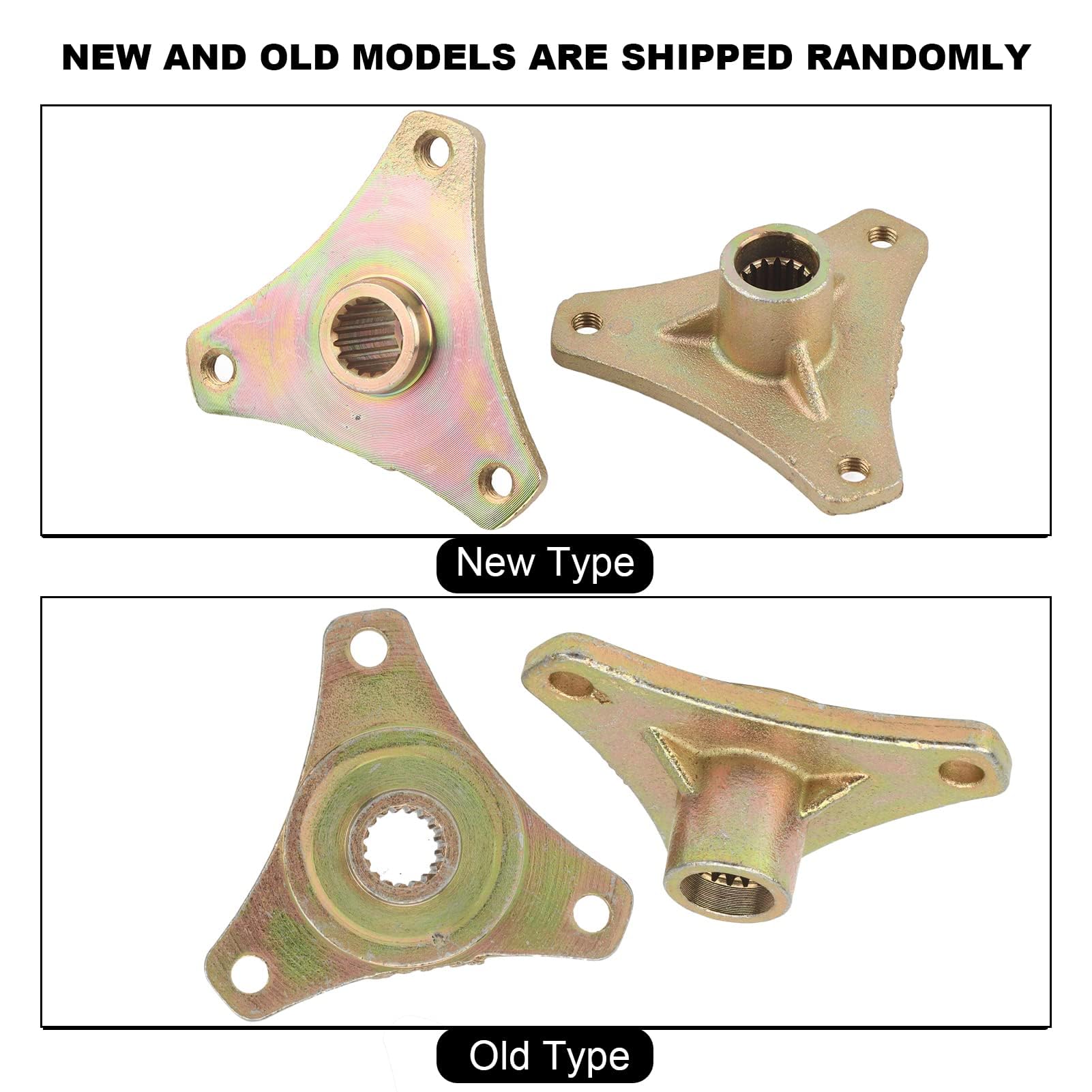Spline-Hinterrad-Achsennabe, 2 Stück, 17 Zähne, 3 Bolzen, Stahllegierung, Spline-Radnabe Für Quad-Bike, ATV, Go-Kart, 50 Cc, 110 Cc