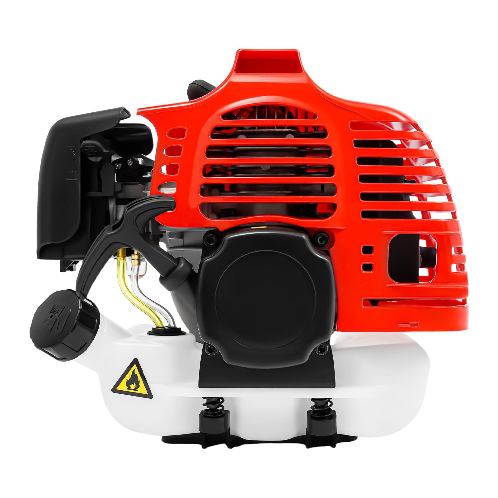 52cc Benzin-Heckenschere und Gartensäge mit Langer Reichweite, 4IN1 Motorsense Hochentaster Heckenschere Kettensäge zum Schneiden und Sägen von Rasenkanten, Rasen
