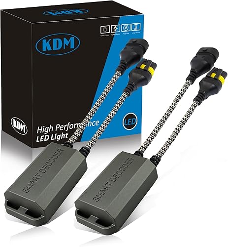 KDM 9005 9006 H10 9012 Decodificador de luz LED Canbus, resistencia de carga sin errores antiparpadeo, adaptador de resistencia canceladora de
