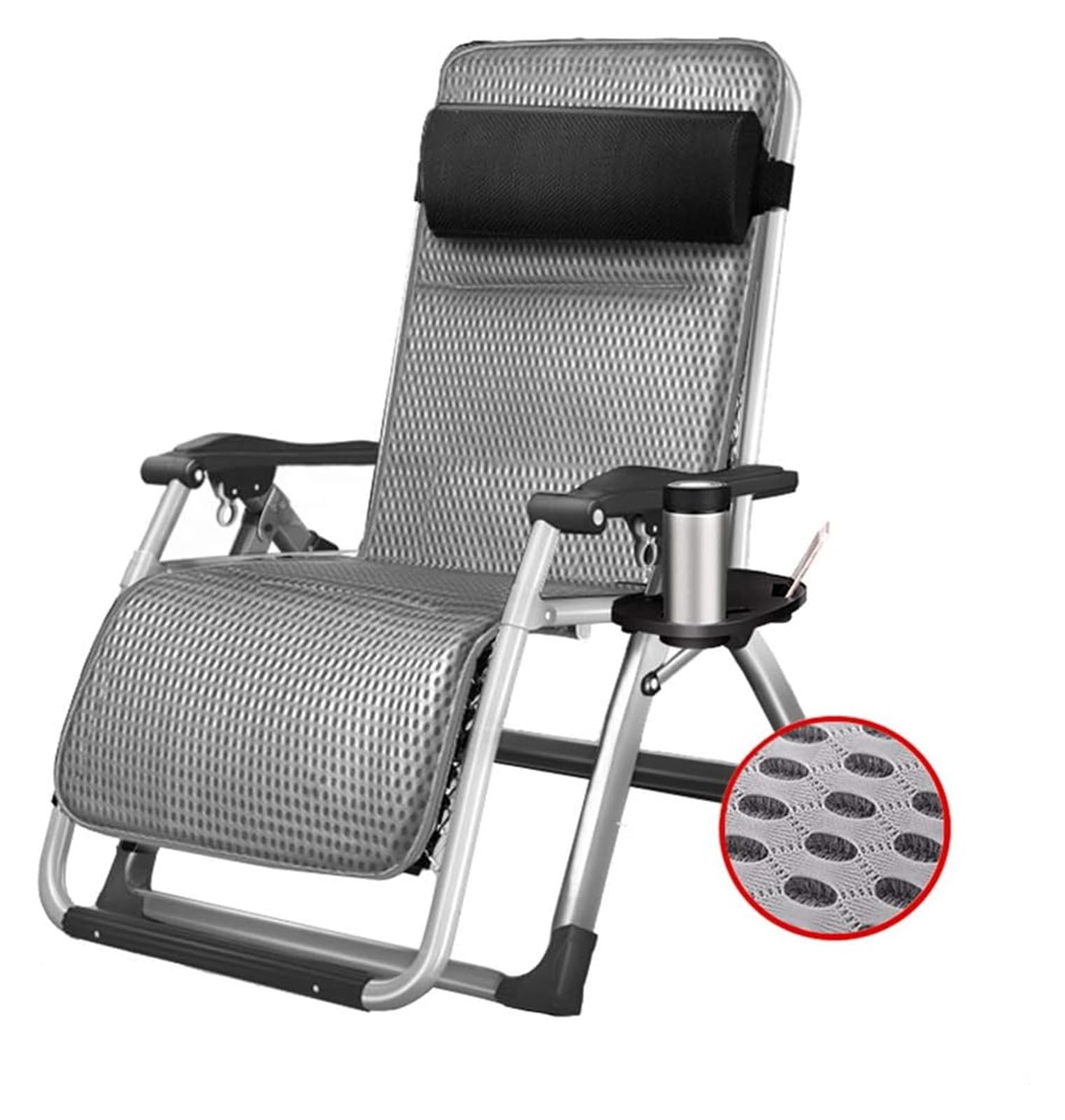 Chaises longues pliantes de jardin inclinables et fauteuils de piscine XL